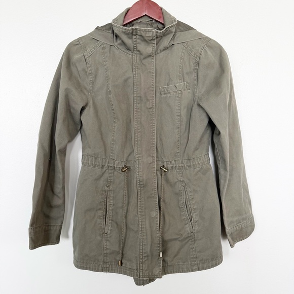 B.Sweet Clothing Co Jackets & Blazers - BSweet Clothing Co Army Olive Green Utility Adirondack Lined Coat Hood Women SM